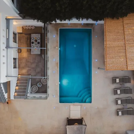 Cedar Forest Oceanfront Villa, 4br Private Pool - Naxos Villa Aliko Beach